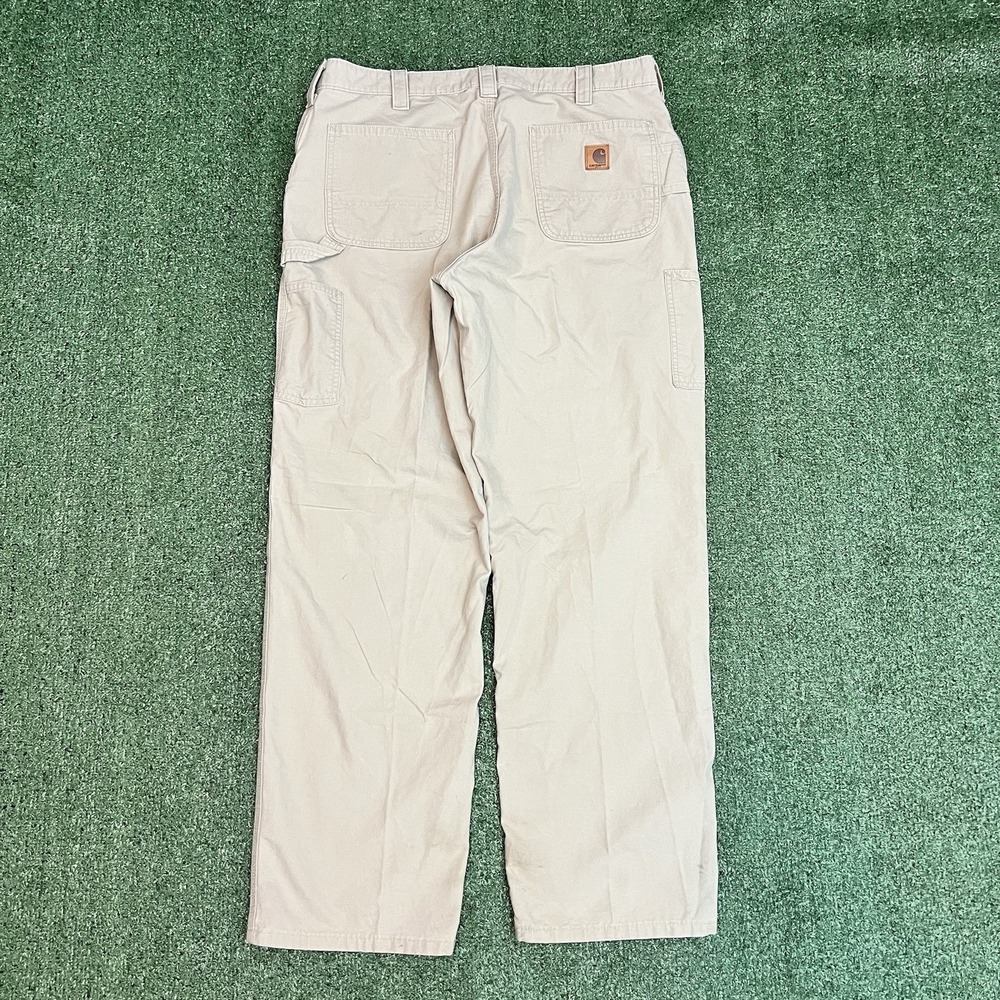 Carhartt Carpenter Original Dungaree Fit Pant Men's 38x34 B151 TAN Work Utility